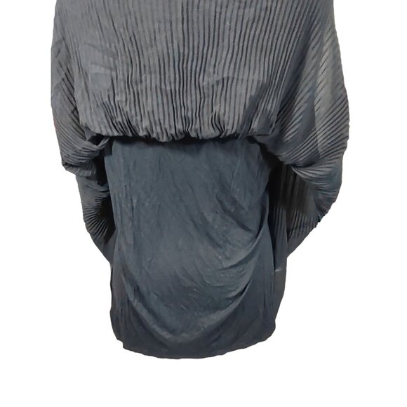 Grace Elements Blouse Womens XL Black Pleated Flowy Corpcore Classicore Feminine - Picture 5 of 8